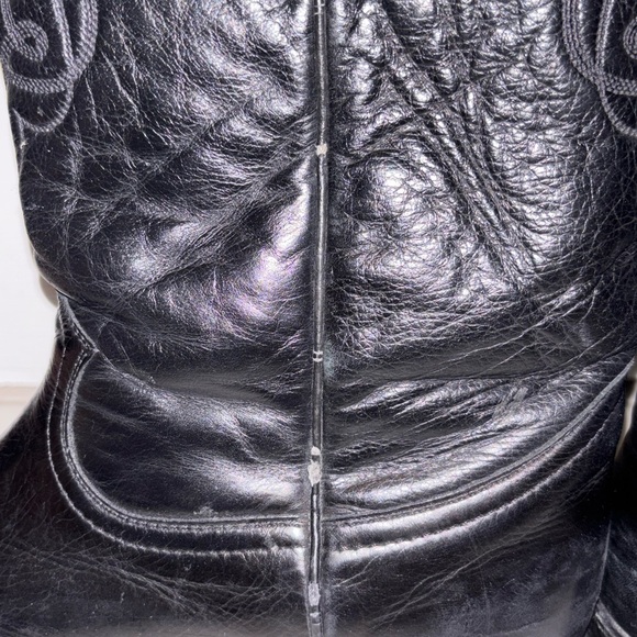 AGUILA Cowboy Boots Black Leather MEXICO US 11 - Picture 7 of 11